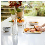 Evian still mineral water 750ml glass bottle - British product