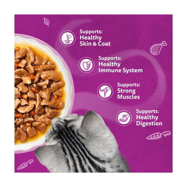 Whiskas Aromatic Fusion wet cat food pouches 40 x 85g (British brand)