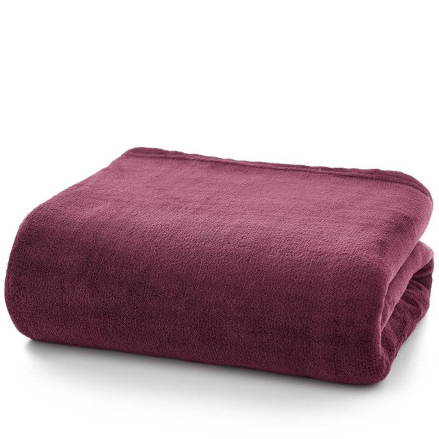Deyongs Snuggle Touch throw magenta 140 x 180cm - British product