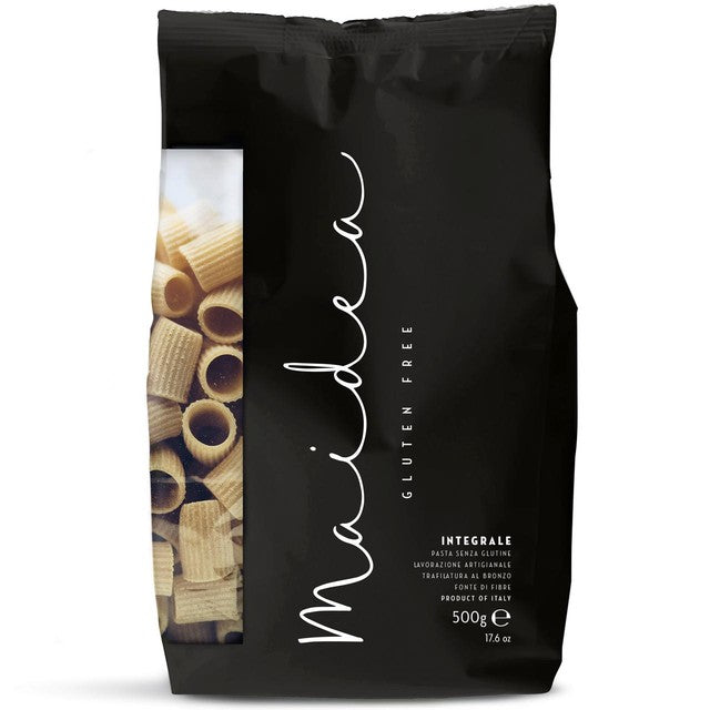 Maidea gluten free brown rice mezze maniche pasta 500g, imported from the UK