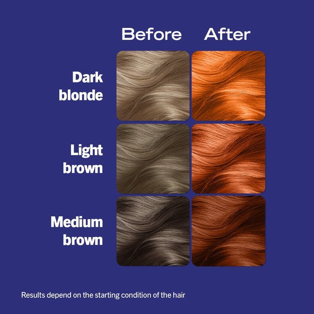 Schwarzkopf copper hair dye Tangerine Twist L74 (British brand)