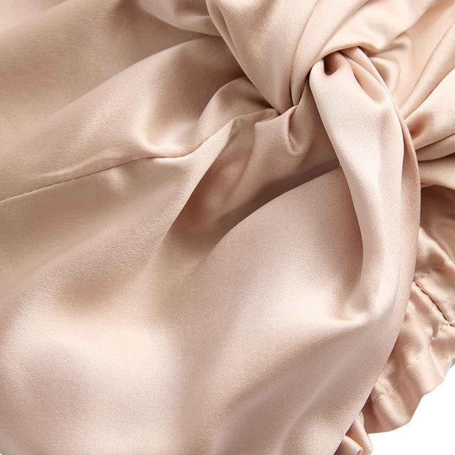 M&S pure mulberry silk hair wrap pink - British product