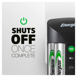 Energizer Pro AA/AAA battery charger with 4 AA batteries - British product