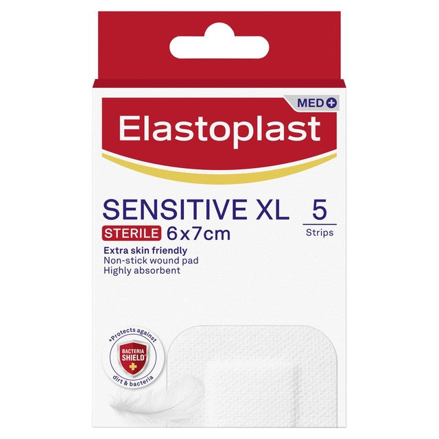 Elastoplast Sensitive XL wound dressings 5 pack - British product