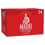 M&S Madri Excepcional Premium Lager Beer 24 x 330ml- Buy online at McGrocer