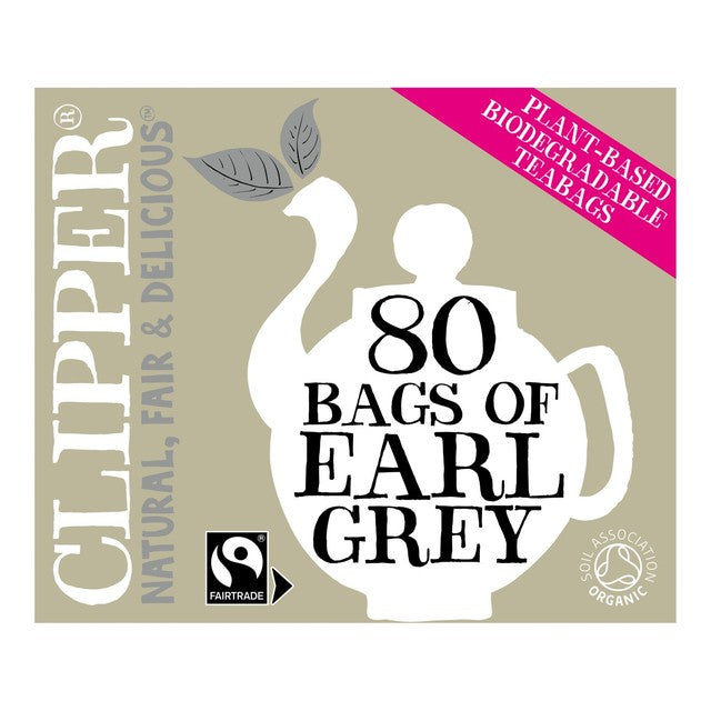 Clipper Earl Grey tea bags 80 bags - British product