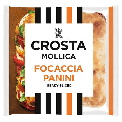 M&S Crosta Mollica Ready Sliced Focaccia Panini Rolls 2 Pack- Buy online at McGrocer
