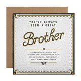 M&S M&S Always Been Great Brother Birthday Card 15cm x 15cm- Buy online at McGrocer