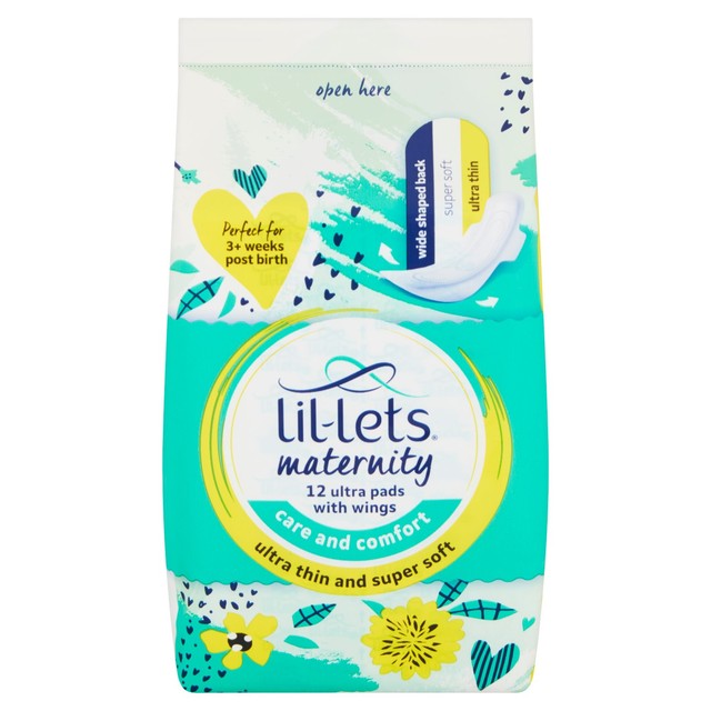 Lil-lets Maternity Ultra Pads 12 Pack, UK version
