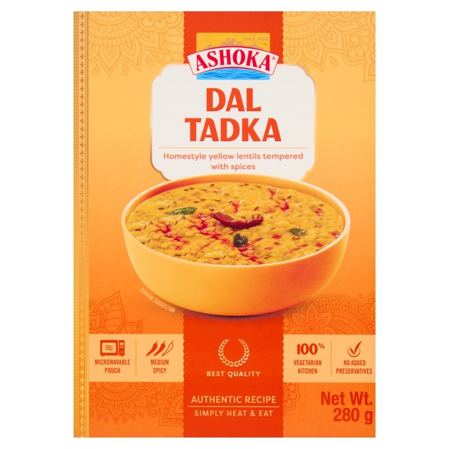 Ashoka Heat to Eat Dal Tadka 280g - British product