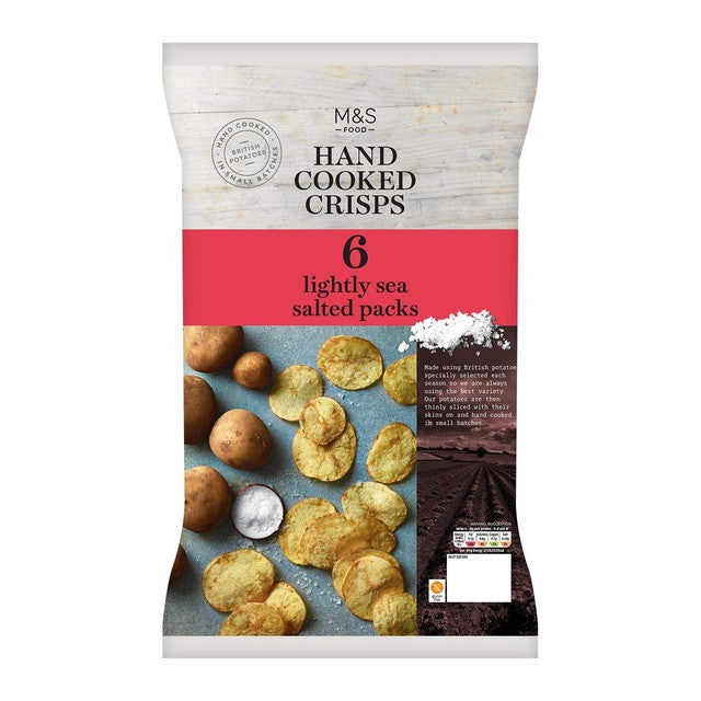 M&S lightly salted crisps multipack, imported from the UK