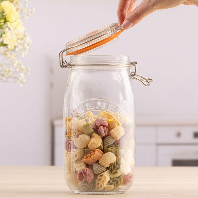 Kilner Clip Top Round Jar 1.5L, UK version