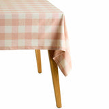 M&S M&S Pure Cotton Gingham Tablecloth, Blush Pink- Buy online at McGrocer