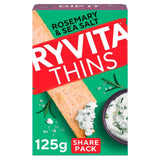 M&S Ryvita Thins Rosemary & Sea Salt Flatbread Crackers 125g- Buy online at McGrocer