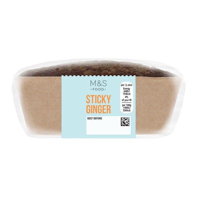 M&S Sticky Ginger Loaf 260 grams weight, imported from the UK