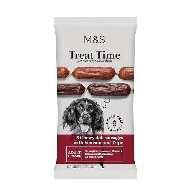 M&S dog treats venison tripe 60g, imported from the UK