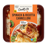 Pasta vegetariana al horno M&S Count On Us con canelones de espinacas y ricotta, 400 g