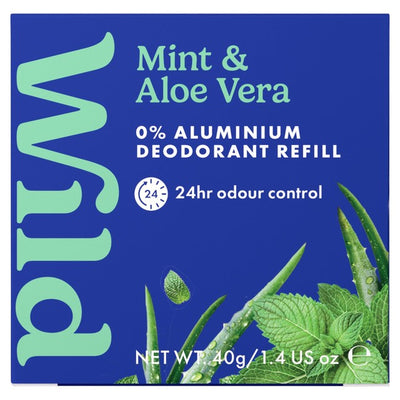 M&S Wild Men's Mint & Aloe Vera Natural Deodorant Refill 40g- Buy online at McGrocer