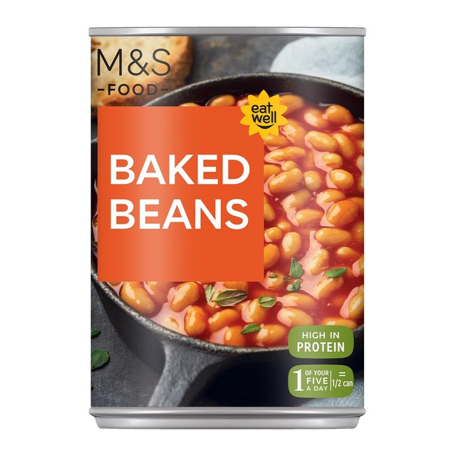 Marks & Spencer baked beans in tomato sauce 400g - British product