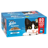 Felix fish selection in jelly wet cat food 80x85g - British product