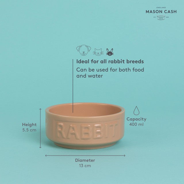 Mason Cash Lettered Rabbit bowl 13cm, imported from the UK