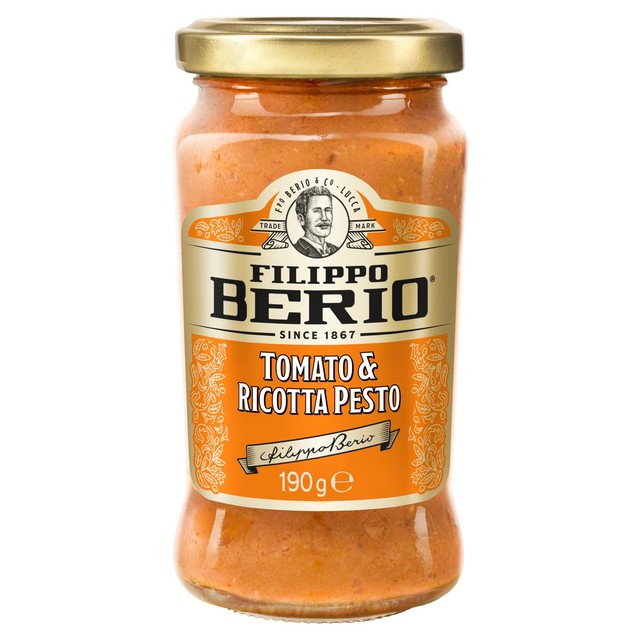 Filippo Berio Tomato & Ricotta pesto 190g - British product