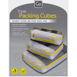 Go Travel Triple Packing Cubes set, UK version