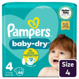 M&S Pampers Baby-Dry Nappies Size 4 (9-14kg) Essential Pack- Buy online at McGrocer
