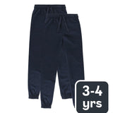 M&S kids' cotton-rich joggers navy 3-4 years, imported from the UK