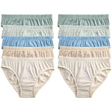 M&S Boys Pure Cotton Stripes & Solids Briefs Multi Boys' Cotton Briefs 11-12 Years