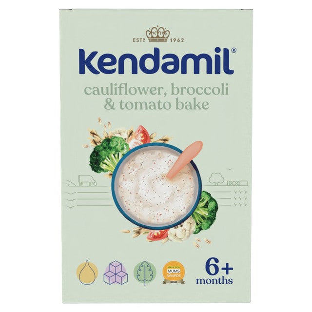Kendamil cauliflower broccoli tomato baby cereal 150g, UK version