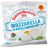 Valcolatte Buffalo Mozzarella cheese 125g (British brand)