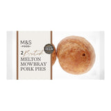 M&S 2 tourtes au porc prêtes à consommer de Melton Mowbray (150 g)