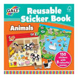 Galt animal reusable sticker book with stickers, imported from the UK