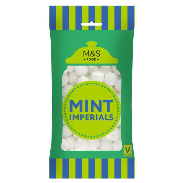 M&S Mint Imperials mint flavoured sweets 225g, imported from the UK
