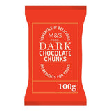 M&S dark chocolate chunks 100g, imported from the UK