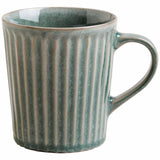 M&S M&S Ribbed Reactive Glaze Mug Green Extra-Large Stoneware Mug 395ml- Buy online at McGrocer