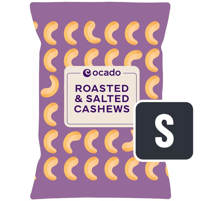 Ocado Roasted & Salted Cashews 200g, imported from the UK