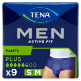 TENA Men Active Fit Incontinence Pants Plus Small Medium (British brand)