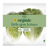 M&S Organic Little Gem Lettuce Salad Vegetable 2 per pack
