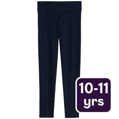 Leggings M&S en coton mélangé pour filles, bleu marine, 10-11 ans - Achetez en ligne chez McGrocer