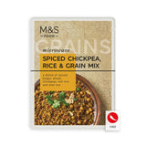 M&S M&S Microwave Spiced Chickpea Flavoured Rice & Grain Mix 250g- Buy online at McGrocer