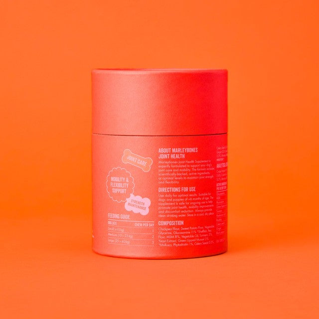 Marleybones joint supplement chew for dogs, imported from the UK