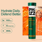 Phizz orange hydration immune support tablets 20 tablets, imported from the UK