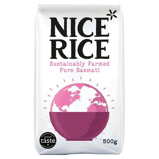 Nice Rice Pure Basmati Rice 500g, imported from the UK