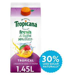 Tropicana Fresh Light Tropical Fruit Juice Blend 1.45L