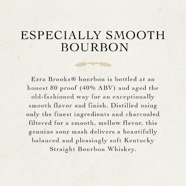 Ezra Brooks Kentucky Straight Bourbon 700ml - British product