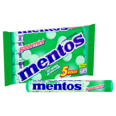 M&S Mentos Chewy Spearmint Sweets Multipack 5 x 38g- Buy online at McGrocer