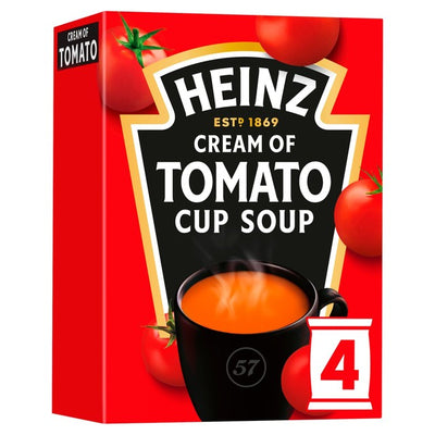 M&S Heinz Cream of Tomato Cup Soup Instant Soup Mix 4 x 22g- Buy online at McGrocer