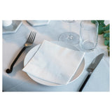 Duni white compostable paper napkins 50 per pack (British brand)